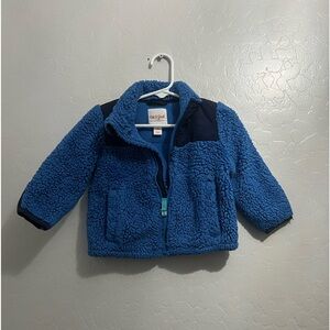 Cat & Jack Toddler Boys Blue Zip Front Fleece Jacket  Size 12M